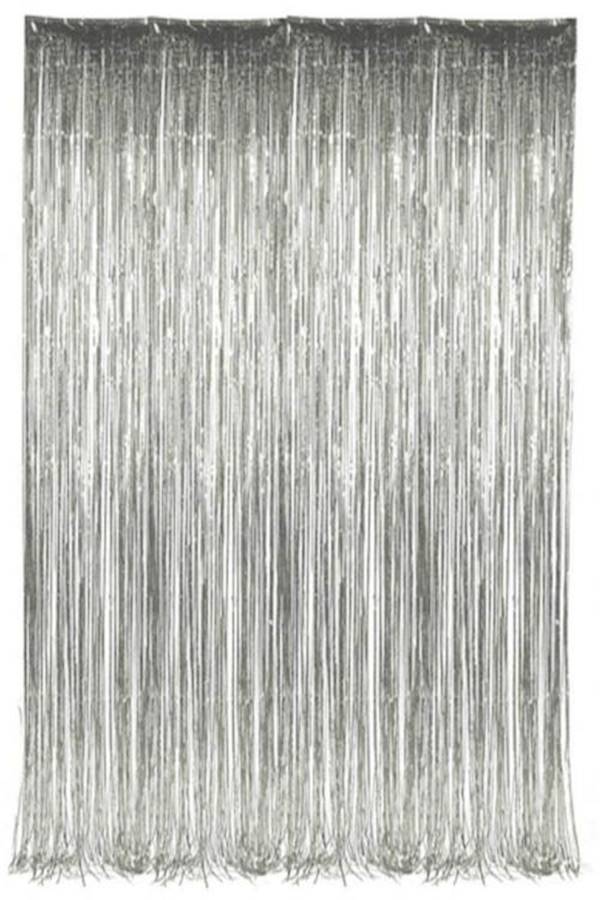 Metallic Tinsel Foil Fringe Curtains 200X100cm 