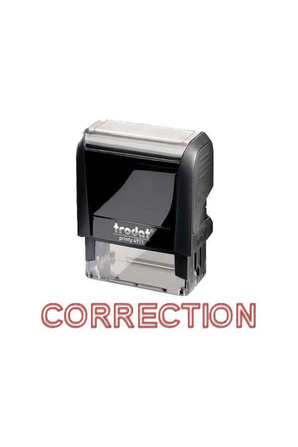 ترودات ختم برينتي 4911 بطبعة كلمة "Correction" أسود / شفاف - Image 2