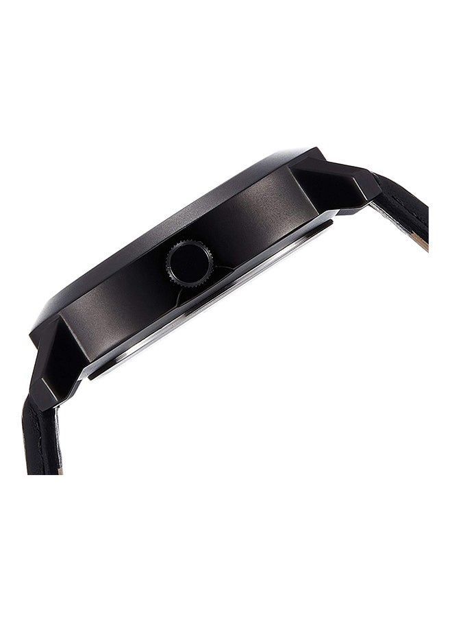 TITAN men Fastrack Men's Black Dial Leather Band Watch - 3120NL02 - Image 3