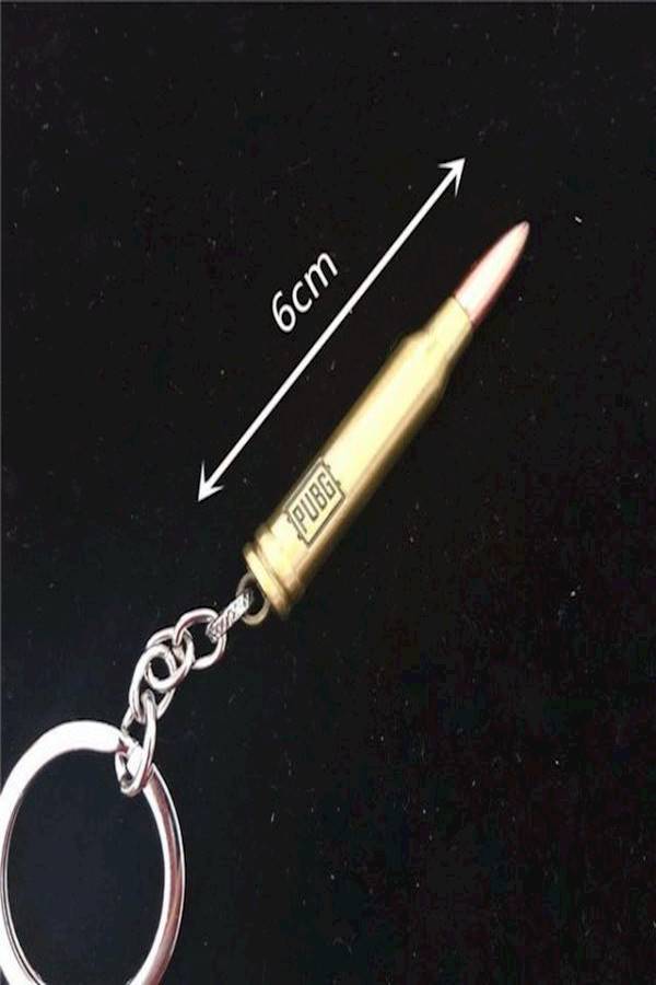 PUBG Game Bullet Keychain Gold/Silver