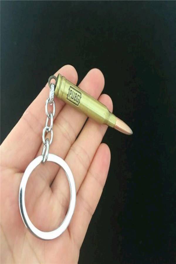 PUBG Game Bullet Keychain Gold/Silver