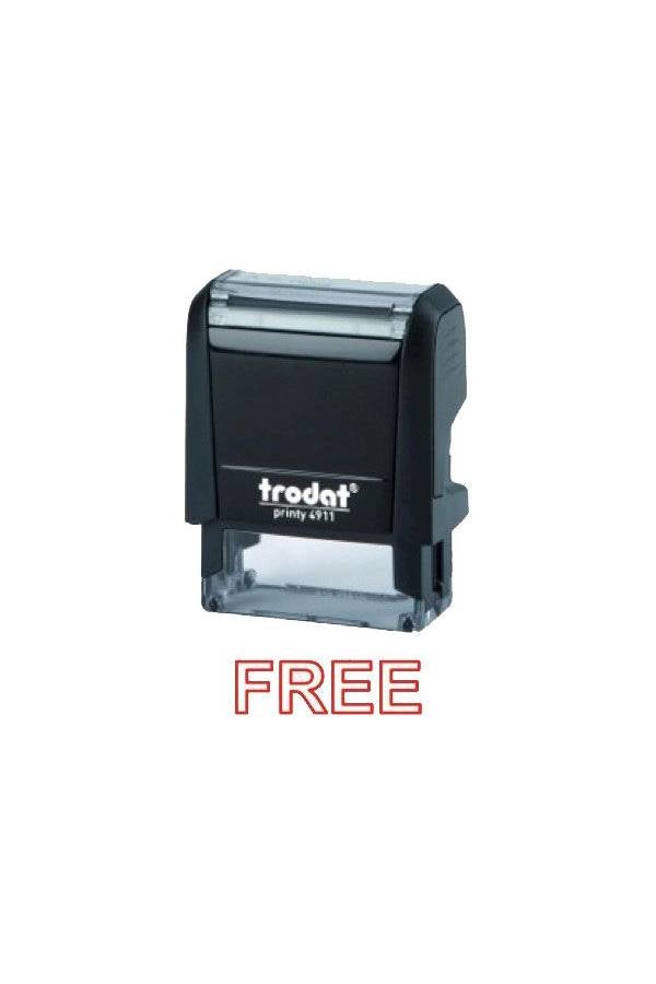 Trodat Free Printy 4911 Stamp Black/Clear - Image 2