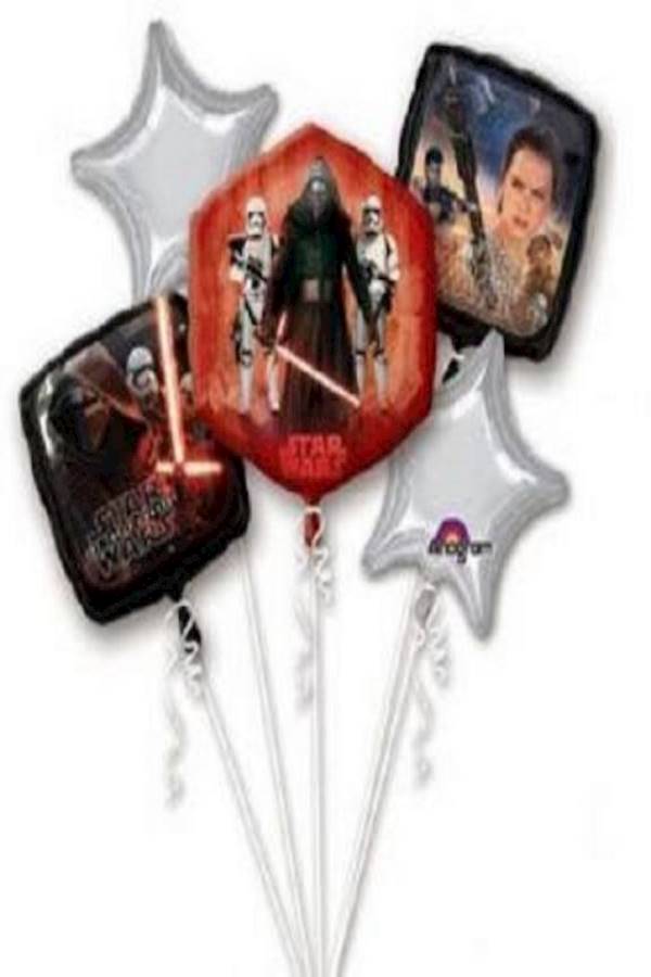 مجموعة بالونات لتزيين الحفلات بطبعة سلسلة أفلام "Star Wars" من 5 قطع - Image 5