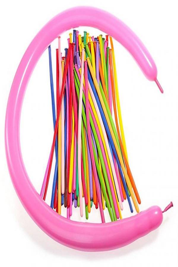 100-Piece Long Party Balloon Set