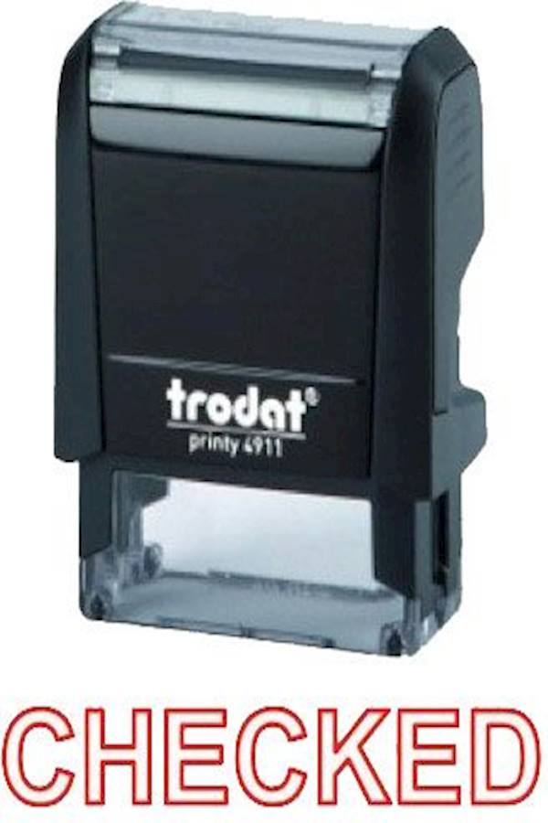 ترودات ختم برنتي 4911 بكلمة "Checked" - Image 2
