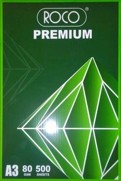 ROCO Copy Paper A3 Roco 80 Gsm Green  - Image 2