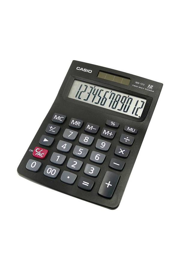 Mx12S 12-Digit Basic Calculator Black