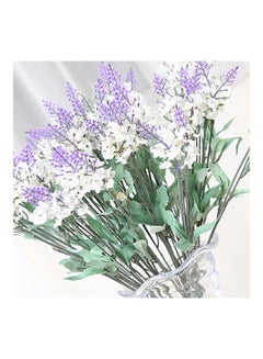 Sharpdo Artificial Decorative Flower Bouquet Lavender/White/Green 30centimeter  - Image 2