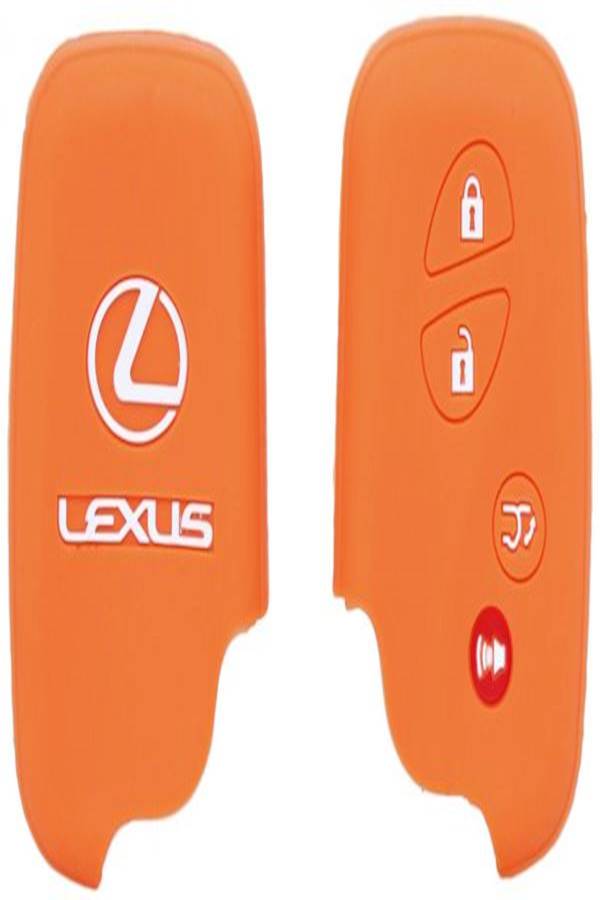 2-Piece Car Key Cover For Lexus LS 4 Orange - Image 2