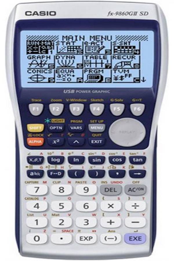 CASIO - Polar Coordinate Graphing Calculators White/Blue/Red - Image 1