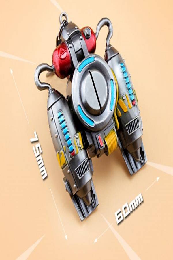 Fortnite Jet Backpack Key Chain Silver/Red/Blue - Image 3