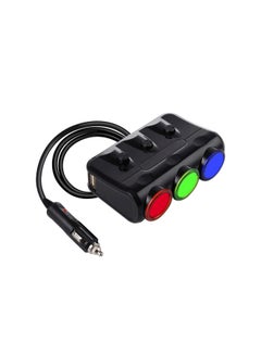 Voberry Multi Purpose Car Charger Power Adapter Black/Red/Green  - Image 2