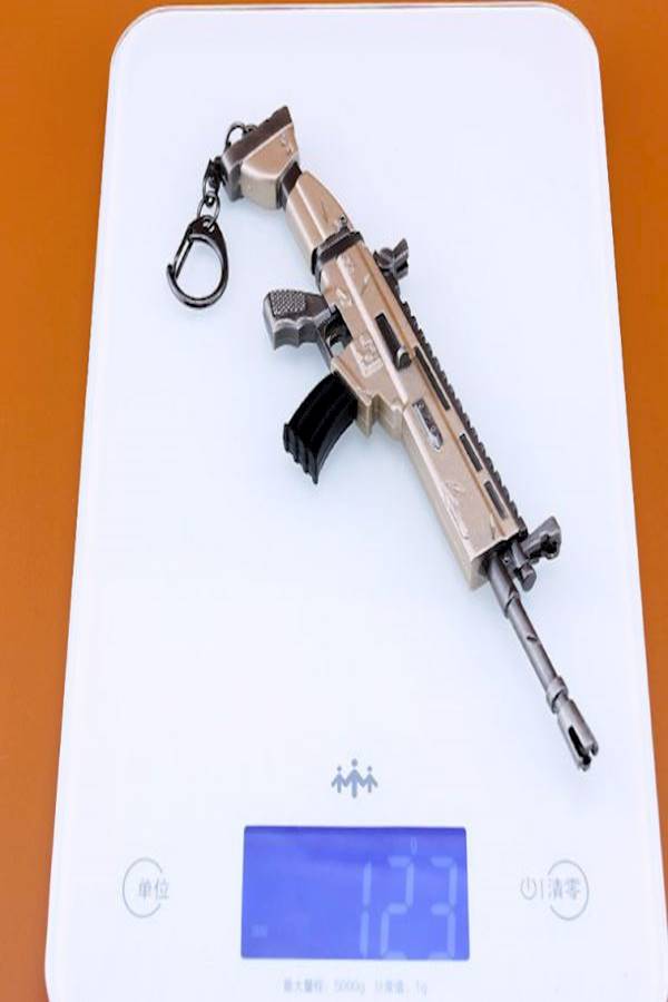 Fortnite Scar Rifle Toy Key Chain Silver - Image 3