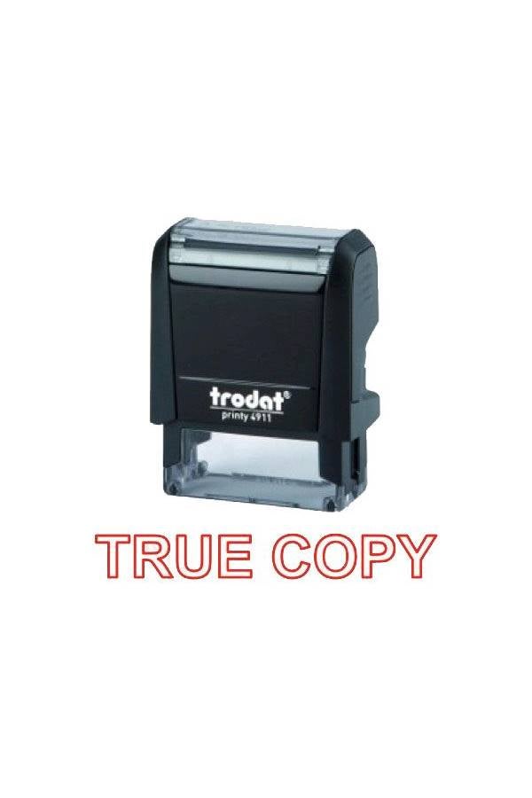 ختم برنتي 4911 بكلمة "True Copy"