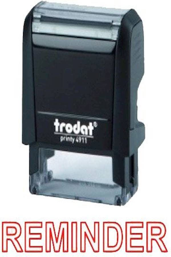 ترودات ختم برنتي 4911 بكلمة "Reminder" - Image 1