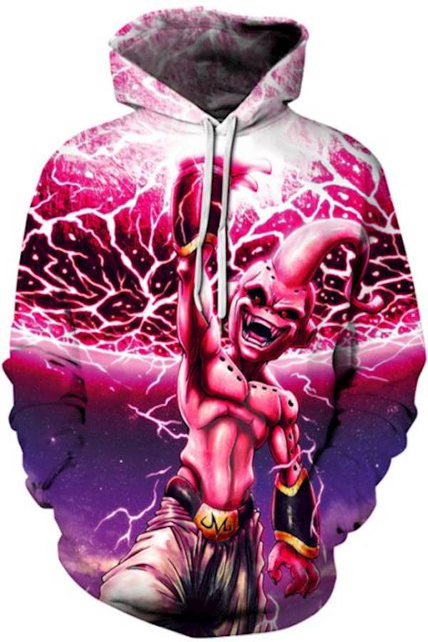 Digital Print Turtleneck Couple Sweatshirt Purple/Pink/White  - Image 1