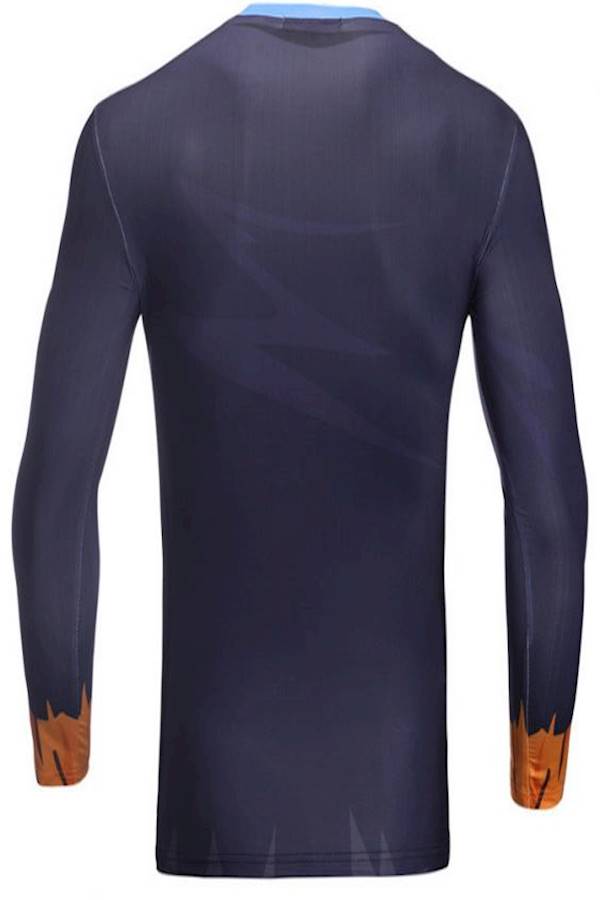 Cotton Round Neck T-Shirt Black/Blue/Yellow - Image 5