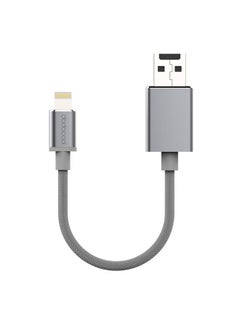 dodocool Lightning To USB-A 2.0 Cable With Micro SD Card Slot Grey  - Image 1