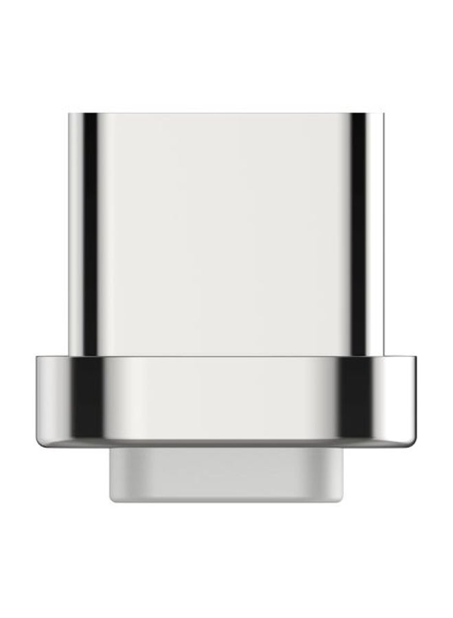 دودوكول محول Type-C مغناطيسي قابل للفصل فضي  - Image 1