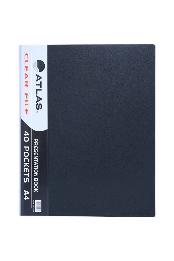 ATLAS - Atlas File Presentation Book A4  40 Pockets  Atcl012 - Image 1