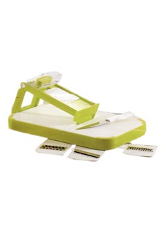 Balzano Cutting Board and Mandolin Slicer Set White/Green Set  - Image 1