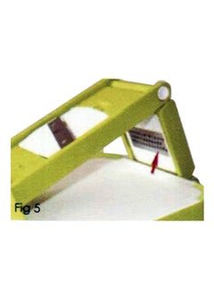 Balzano Cutting Board and Mandolin Slicer Set White/Green Set  - Image 3