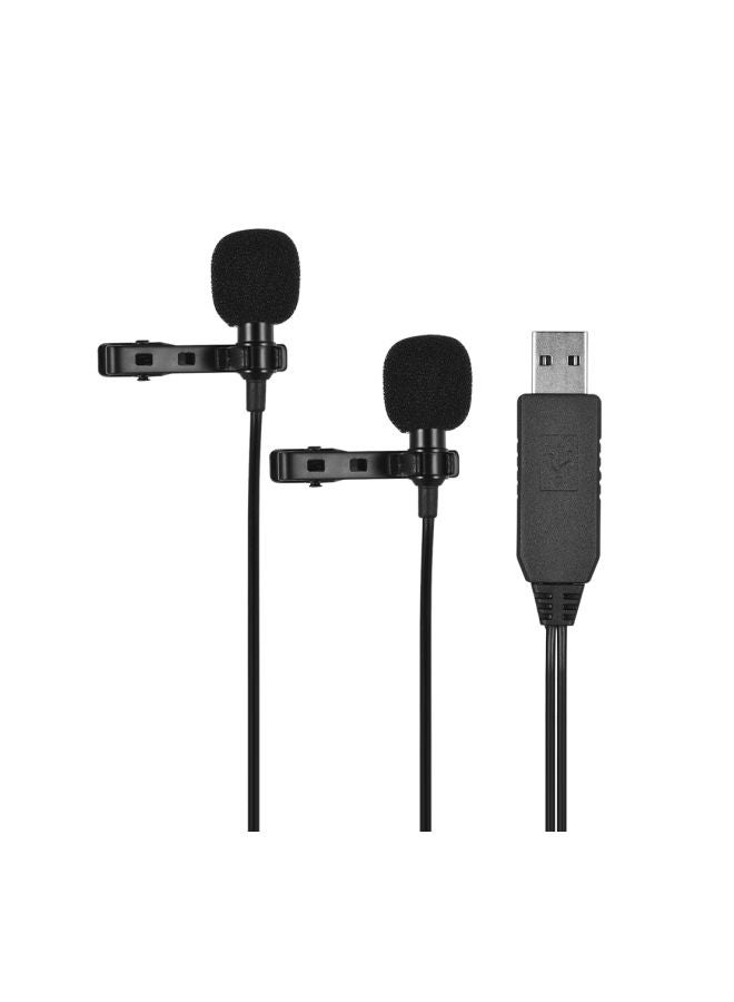 ANDOER Dual-head Omni-Directional Microphone Black  - Image 2