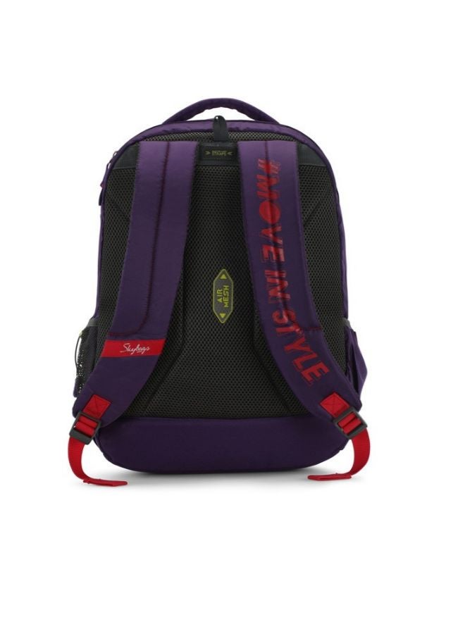 Skybags Figo Casual Backpack - 32 Liter, 46 cm Purple - Image 4