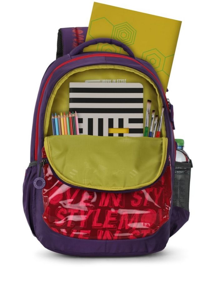 Skybags Figo Casual Backpack - 32 Liter, 46 cm Purple - Image 5