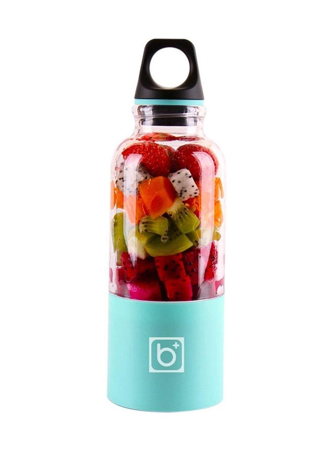 Portable USB Rechargeable Juice Cup Blender Blue/Clear 500ml  - Image 2
