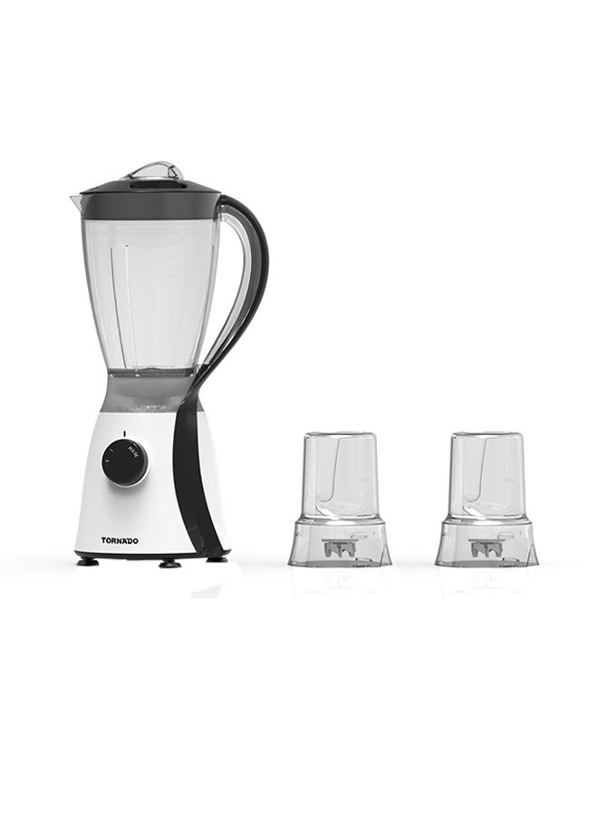 TORNADO Electric Countertop Blender 600W 1.5 L 600 W TB-600-2 White/BlackWhite/Black/Clear - Image 2