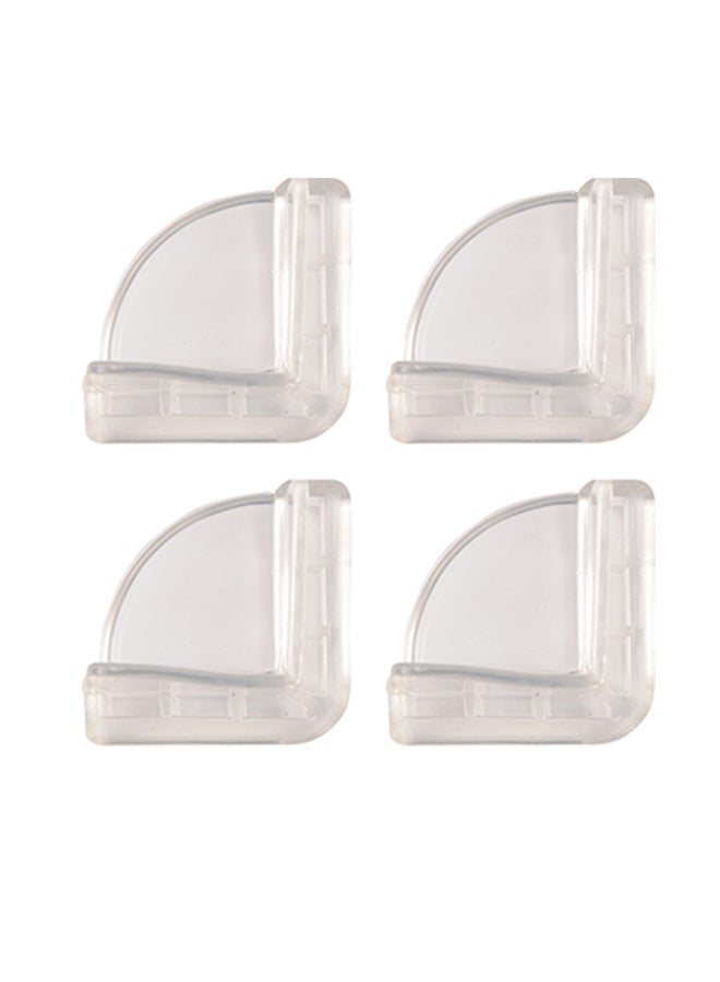 فوريل طقم وسائد زوايا مكون من 4 قطع شفاف