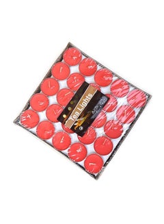Tea Light 100 Pieces Tea light Candles Red 4x2inch  - Image 3