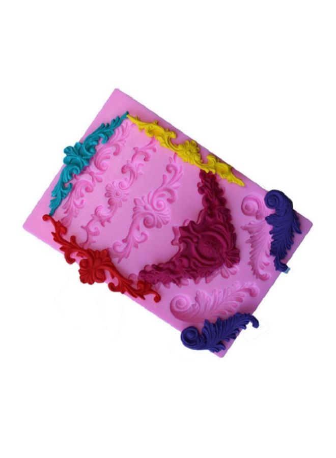 Chocolate Fondant Cake Baking Mold Pink 9.5 x 11.5 x 1.6cm - Image 2