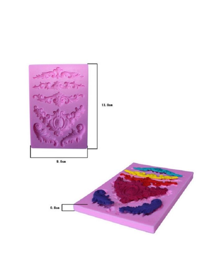 Chocolate Fondant Cake Baking Mold Pink 9.5 x 11.5 x 1.6cm - Image 3