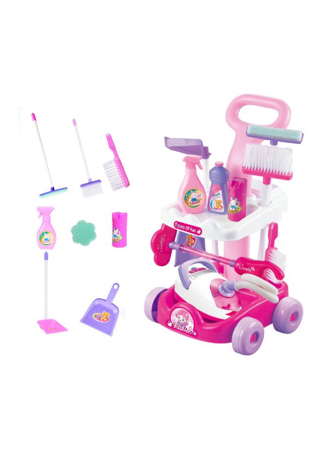 Sharpdo Cleaning Cart Playset Household Toy 29x27x51cm - Image 2