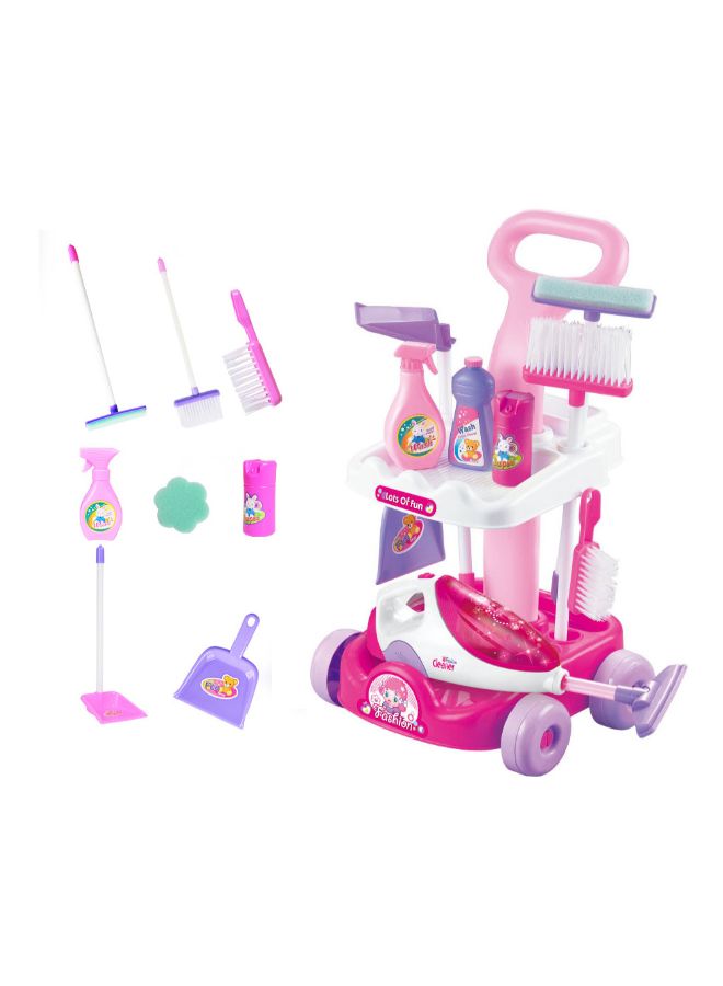 Sharpdo Cleaning Cart Playset Household Toy 29x27x51cm - Image 2