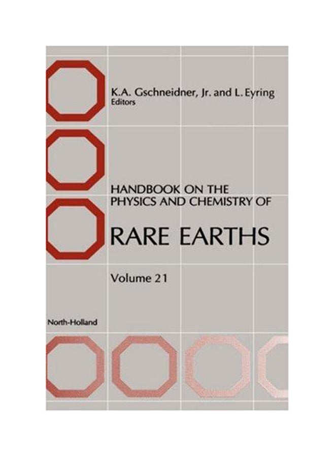 Handbook on the Physics and Chemistry of Rare Earths Hardcover English by GSCHNEIDNER - 1995 