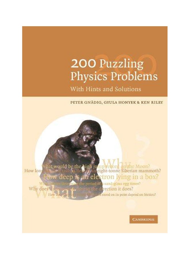 null - 200 Puzzling Physics Problems Paperback English by Peter Gnadig - 2001 - Image 1
