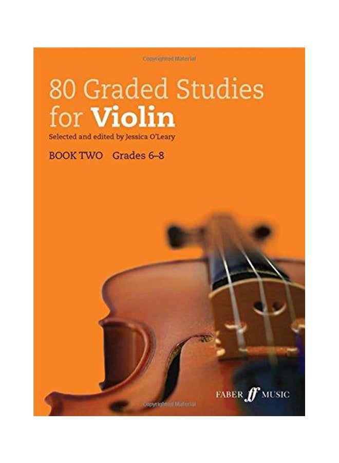 80 Graded Studies for Violin Book 2 Paperback English by Jessica O'Leary - 2017