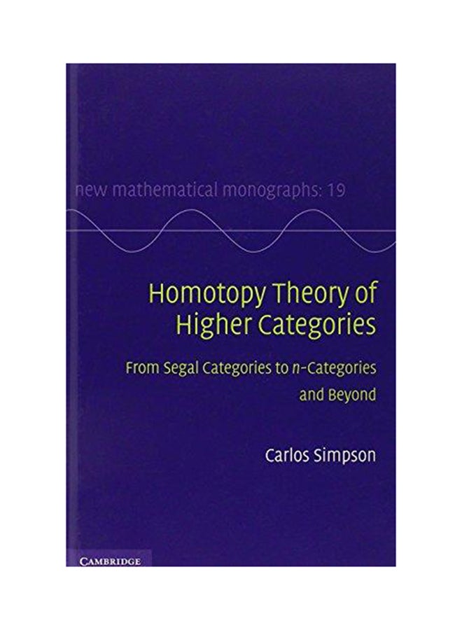 New Mathematical Monographs Hardcover English by Carlos Simpson - 2011 
