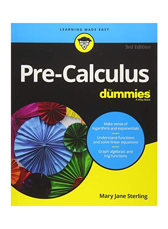 Pre-Calculus For Dummies Paperback English by Yang Kuang - 2018 