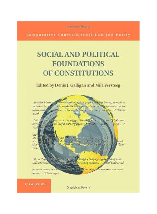 Comparative Constitutional Law and Policy Hardcover English by Denis Galligan - 2013