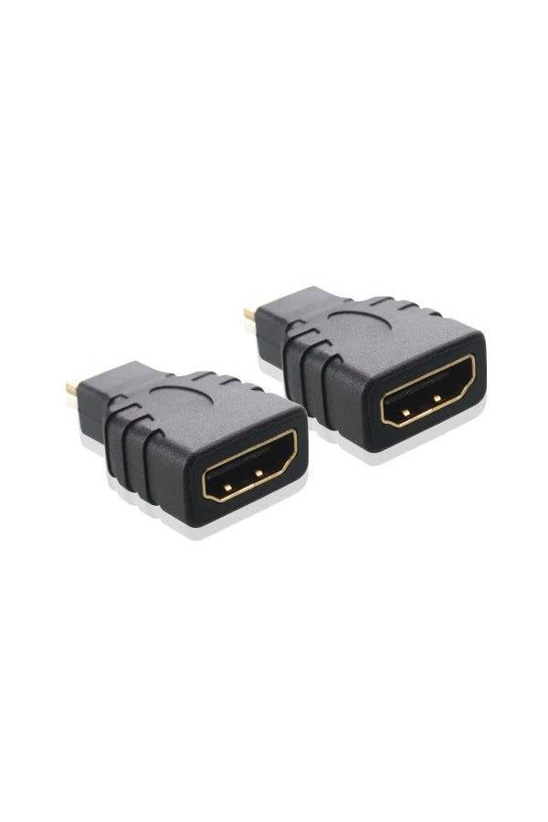 Cable Matters 2-Piece Gold Plated Micro Hdmi To Hdmi Male To Female Adapter 