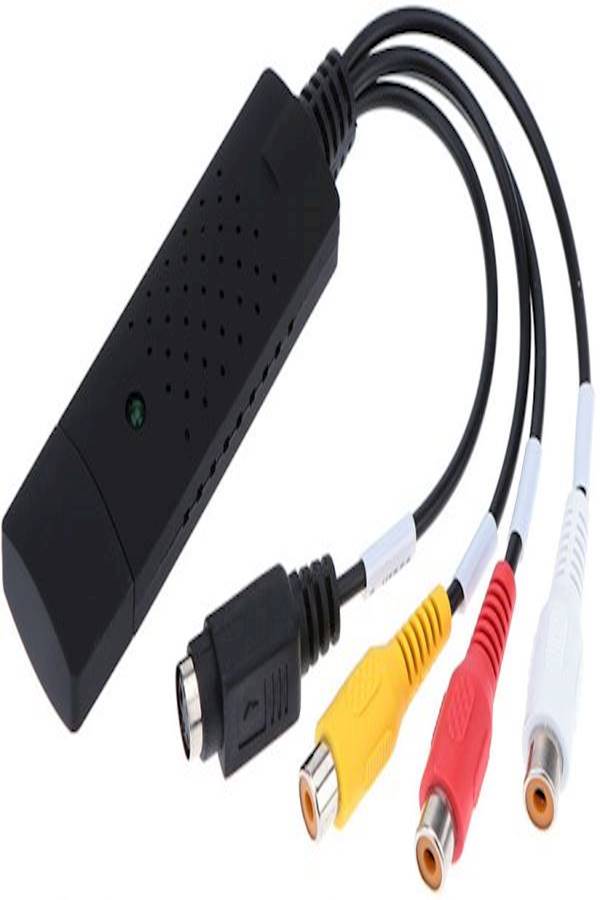 Portable Usb 2.0 Video And Audio Capture Card Adapter Black 