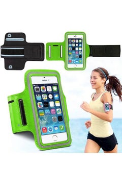 Iphone 6 (5.5 Inch) Arm Band Mobile Phone Holder For Sports Gym Running Jogging Green