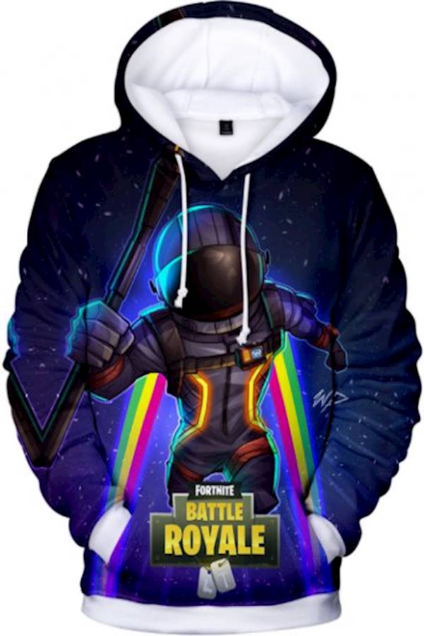 هودي مطبوع عليه رسمة 3D لشخصيات Fortnite متعدد الألوان - Image 2