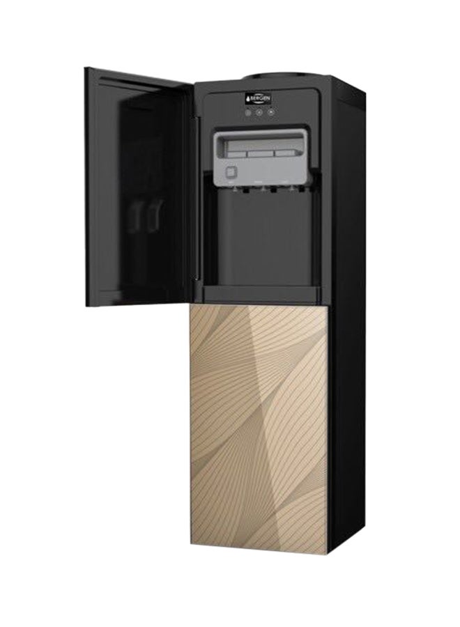 Bergen - 3-Taps Hot And Cold Dispenser With Safety Door 500W BYB 538 Black/Gold - Image 1
