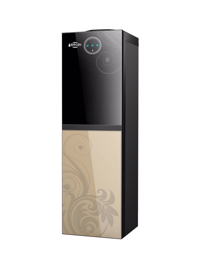 Bergen - 3-Taps Hot And Cold Dispenser With Safety Door 500W BYB 538 Black/Gold - Image 1