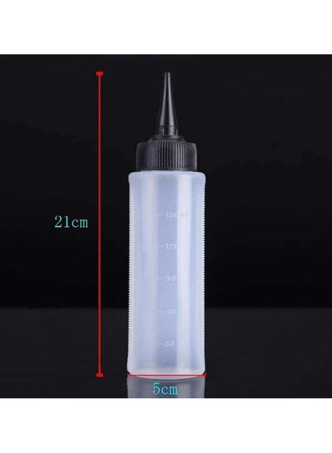 Generic - Measuring Plastic Squeeze Bottle With Twist Cap Clear/Black 150ml - Image 1